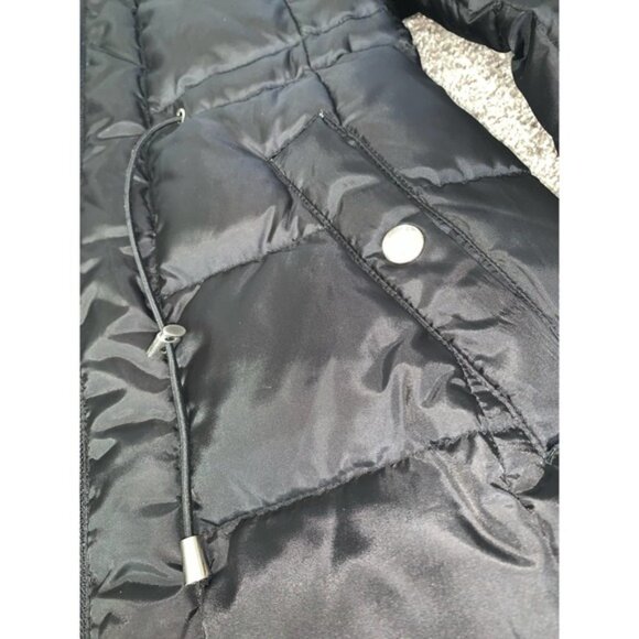 Michael Kors Size XS Long black puffer jacket full zip coat - Picture 3 of 11